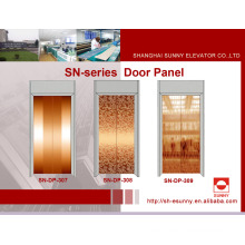 Panel de la puerta del elevador en el color de oro de Rose (SN-DP-307)